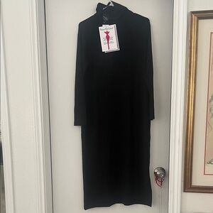 Black Long sleeve turtleneck Women's Dress X-Large Brand new